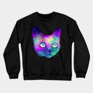 galactic cat Crewneck Sweatshirt